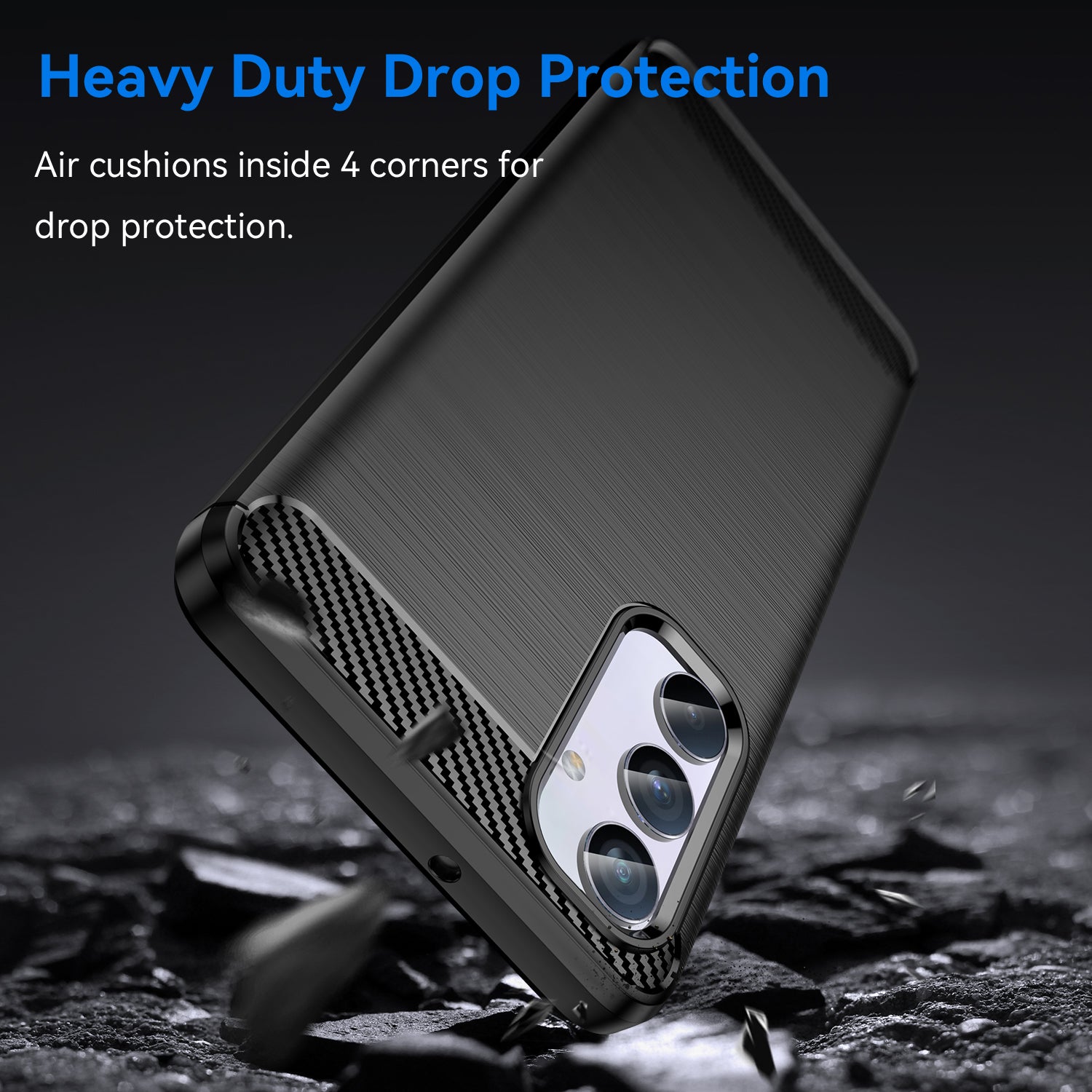 Børstet skal til Samsung Galaxy M54 5G / F54 5G Carbon Fiber Texture Telefoncover Telefon TPU Cover Børstet skal til Samsung Galaxy M54 5G / F54 5G Carbon Fiber Texture Telefoncover Telefon TPU Cover